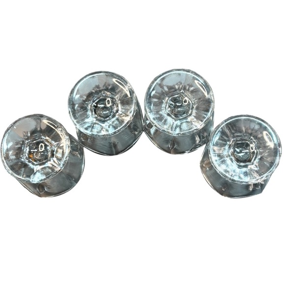 4 antique Open Clear Pedestal Salt cellar egg holder Duncan & Miller, Circa 1905 - Picture 3 of 4